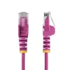 StarTech.com 50 cm roosa õhuke CAT6 Etherneti kaabel, haakumisvastane, 100 W PoE, UTP, LSZH, 28AWG puhtast vasest traat, õhuke RJ45 võrgu ühendusjuhe tõmbetugevdustega, individuaalselt testitud