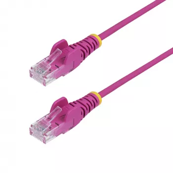 StarTech.com 1,5 m roosa õhuke CAT6 Etherneti kaabel, takistusvaba, 100 W PoE, UTP, LSZH, 28AWG puhas vaskjuhe, õhuke RJ45 võrgupaigakaabel tõmbetugevdustega, individuaalselt testitud