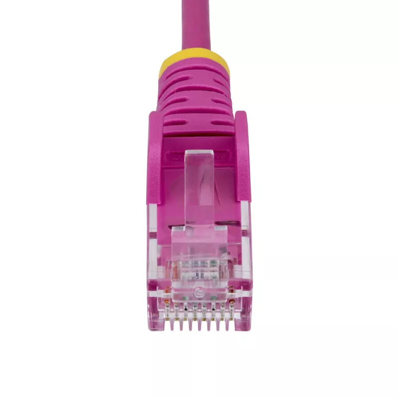 StarTech.com 3 m roosa õhuke CAT6 Etherneti kaabel, konksukindel, 100 W PoE, UTP, LSZH, 28AWG puhtast vasest traat, õhuke RJ45 võrgukaabel tõmbetõkestitega, individuaalselt testitud