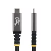 StarTech.com 50cm (1.6ft) USB4 kaabel, 80 Gbps, USB-IF sertifitseeritud USB-C kaabel, 240 W PD, 8K 120 Hz/4K 240 Hz DP2.1 DP80, TPE-kate, Thunderbolt 4 ühilduv – must USB-C juhe
