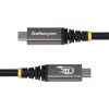 StarTech.com 50cm (1.6ft) USB4 kaabel, 80 Gbps, USB-IF sertifitseeritud USB-C kaabel, 240 W PD, 8K 120 Hz/4K 240 Hz DP2.1 DP80, TPE-kate, Thunderbolt 4 ühilduv – must USB-C juhe