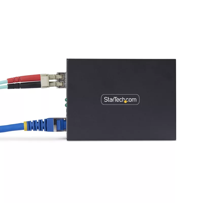 StarTech.com Gigabit Ethernet Copper-to-Fiber meediamuundur, SM LC, 40 km, 10/100/1000 Mbit/s, RJ45 to LC, täismetallist, 9K jumboraamid, TAA vastavuses