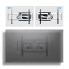 StarTech.com Heavy-Duty Articulating TV Wall Mount for up to 100-inch and 187.4lb/85kg lame Screens, VESA 800x500, Low-Profile Bracket, TAA-Compliant