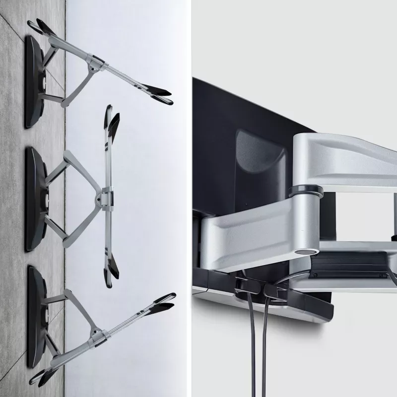 StarTech.com Heavy-Duty Articulating TV Wall Mount for up to 100-inch and 187.4lb/85kg lame Screens, VESA 800x500, Low-Profile Bracket, TAA-Compliant
