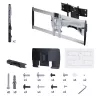 StarTech.com Heavy-Duty Articulating TV Wall Mount for up to 100-inch and 187.4lb/85kg lame Screens, VESA 800x500, Low-Profile Bracket, TAA-Compliant