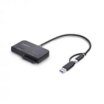 StarTech.com USB-C/USB-A - M.2 NVMe ja 2,5 inch/3,5 inch SATA adapter, 10 Gbit/s, tööriistavaba väline SSD-kõvakettaluger, B+M/M-Key