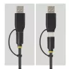 StarTech.com USB-C/USB-A - M.2 NVMe ja 2,5 inch/3,5 inch SATA adapter, 10 Gbit/s, tööriistavaba väline SSD-kõvakettaluger, B+M/M-Key