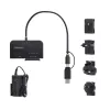 StarTech.com USB-C/USB-A - M.2 NVMe ja 2,5 inch/3,5 inch SATA adapter, 10 Gbit/s, tööriistavaba väline SSD-kõvakettaluger, B+M/M-Key