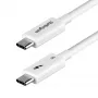 StarTech.com 2,6 jala (80 cm) Thunderbolt 5 kaabel, 80 Gbps/kuni 120 Gbps, 240 W PD, 8K 60 Hz, sertifitseeritud Thunderbolti kaabel, ühildub Thunderbolt 4/USB4/USB-C-ga – valge