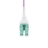 StarTech.com 50m (164 jalga) LC-LC (UPC) OM4 mitmemoodiline fiiberoptiline kaabel, Erika Violet, 50/125µm, 40G/100G, LOMMF/VCSEL, üheharuline fiiberoptiline ühendusjuhe, OFNR püstikuklass
