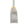 StarTech.com 25 cm hall õhuke CAT6 Etherneti kaabel, haakumisvastane, 100 W PoE, UTP, LSZH, 28 AWG puhtast vasest traat, õhuke RJ45 võrguparandusjuhe tõmbetõkestitega, individuaalselt testitud