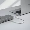 StarTech.com 1m (3 jalga) USB4-kaabel, 80 Gbit/s, USB-IF sertifitseeritud USB-C-kaabel, 240 W PD, 8K 120Hz/4K 240Hz DP2.1 DP80, TPE-kest, Thunderbolt 4-ga ühilduv – valge USB-C-juhe