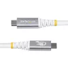 StarTech.com 50 cm (1,6 jalga) USB4 kaabel, 80 Gbps, USB-IF sertifitseeritud USB-C kaabel, 240 W PD, 8K 120 Hz / 4K 240 Hz DP2.1 DP80, TPE mantel, Thunderbolt 4 ühilduv – valge USB-C juhe