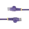 StarTech.com 25 cm lilla õhuke CAT6 Etherneti kaabel, tõmblukuta, 100 W PoE, UTP, LSZH, 28 AWG puhtast vasest juhe, õhuke RJ45 võrgukaabel tõmbetõkestitega, individuaalselt testitud