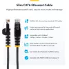 StarTech.com 25 cm lilla õhuke CAT6 Etherneti kaabel, tõmblukuta, 100 W PoE, UTP, LSZH, 28 AWG puhtast vasest juhe, õhuke RJ45 võrgukaabel tõmbetõkestitega, individuaalselt testitud