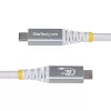 StarTech.com 3 m (10 jalga) USB4 kaabel, 20 Gbit/s, USB-IF sertifitseeritud USB-C kaabel, 60 W PD, 4K 120 Hz DP 1.4, TPE kate, valge USB-C juhe