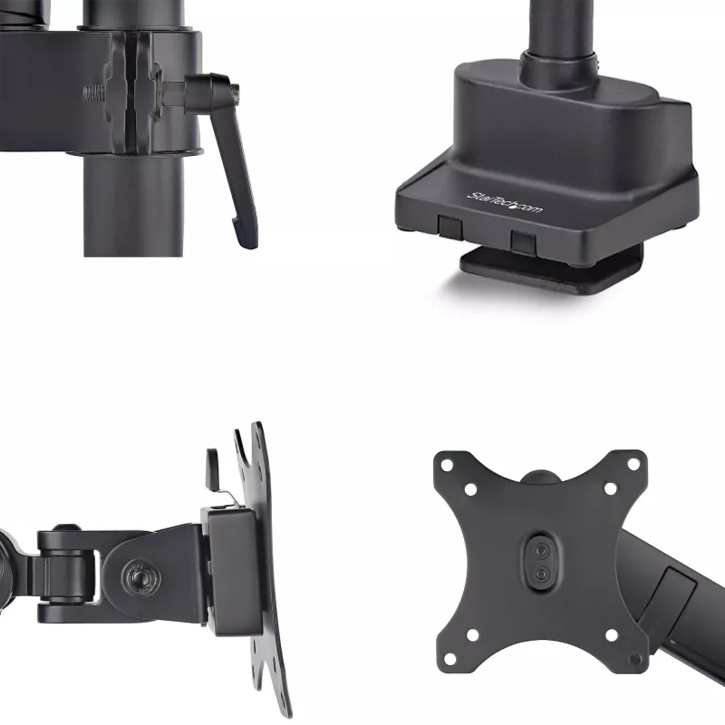 StarTech.com lauale kinnitatav monitorihoidik, kuni 40-tollisele ekraanile/8 kg, mehaaniline vedruabiga hoob, C-klamber/rõngaskinnitus, pealt paigaldamine, tööriistavaba reguleerimine
