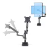 StarTech.com lauale kinnitatav monitorihoidik, kuni 40-tollisele ekraanile/8 kg, mehaaniline vedruabiga hoob, C-klamber/rõngaskinnitus, pealt paigaldamine, tööriistavaba reguleerimine