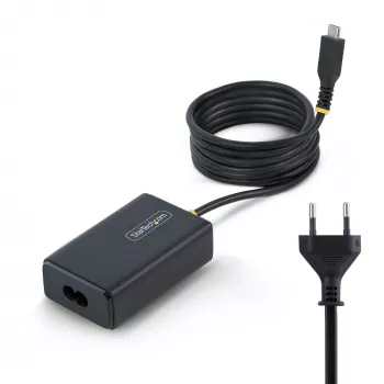 StarTech.com 65 W USB-C sülearvuti laadija, 1,5 m juhtmega USB-C kaabel, toiteadapteri plokk Dellile, XPS-ile, HP ProBookile, MacBook Prole, Microsoft Surface Prole