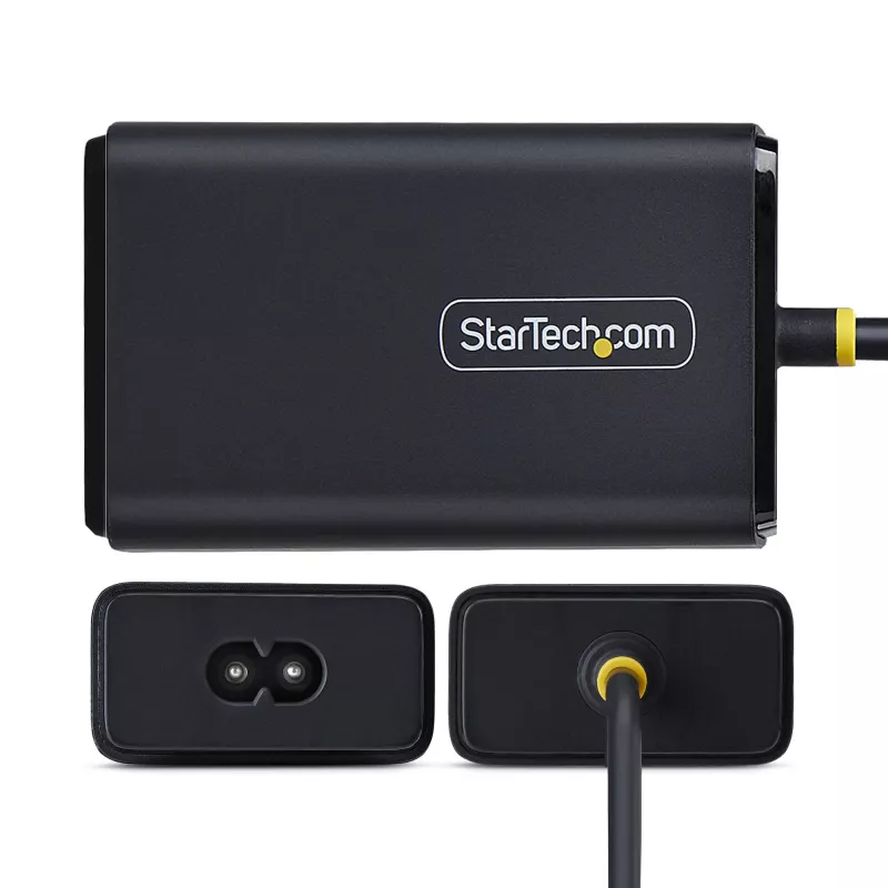 StarTech.com 65 W USB-C sülearvuti laadija, 1,5 m juhtmega USB-C kaabel, toiteadapteri plokk Dellile, XPS-ile, HP ProBookile, MacBook Prole, Microsoft Surface Prole