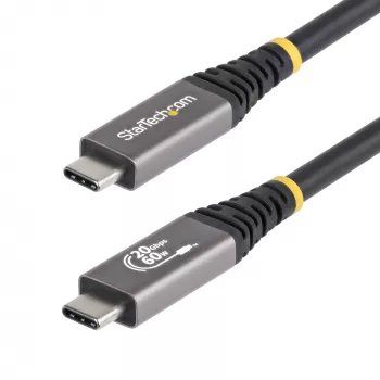 StarTech.com 3m (10ft) USB4 kaabel, 20Gbps, USB-IF sertifitseeritud USB-C kaabel, 60W PD, 4K 120Hz DP 2.1, TPE mantel, must USB-C juhe
