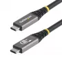 StarTech.com 3m (10ft) USB4 kaabel, 20Gbps, USB-IF sertifitseeritud USB-C kaabel, 60W PD, 4K 120Hz DP 2.1, TPE mantel, must USB-C juhe