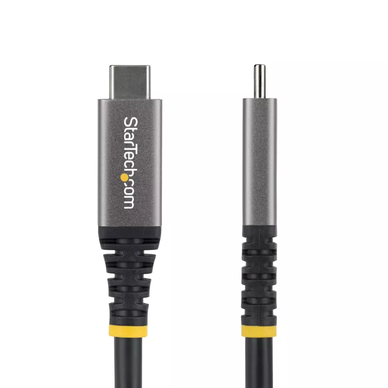 StarTech.com 3m (10ft) USB4 kaabel, 20Gbps, USB-IF sertifitseeritud USB-C kaabel, 60W PD, 4K 120Hz DP 2.1, TPE mantel, must USB-C juhe