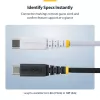 StarTech.com 3 m (10 jalga) valge USB-C laadimiskaabel, 60 W (3 A) PD, kahekihilise punutud nailonist/TPE mantliga, vastupidav USB-C laadimisjuhe, USB 2.0 sülearvuti laadimiskaabel