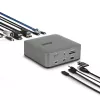 StarTech.com Thunderbolt 5 dokkimisjaam, DP / HDMI, kolm monitori, kuni 4K 144 Hz või kaks 8K 60 Hz, 5x USB porti, 140 W sülearvuti laadimine