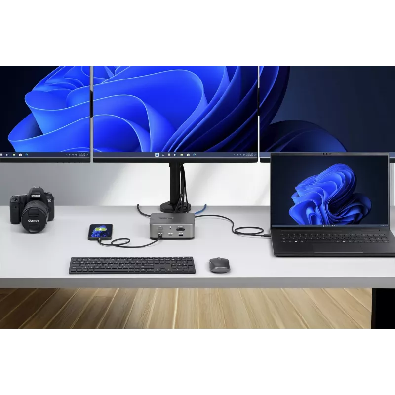 StarTech.com Thunderbolt 5 dokkimisjaam, DP / HDMI, kolm monitori, kuni 4K 144 Hz või kaks 8K 60 Hz, 5x USB porti, 140 W sülearvuti laadimine