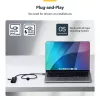StarTech.com 4-pordiline USB-C jaotur, 5 Gbit/s, siinivõimsusel, USB-C kuni 4x USB-A minijaotur, eriti pikk 2 jalga/61 cm hostikaabel, PCR-plast, kaasaskantav laua-/sülearvuti USB-jaotur