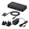 StarTech.com 4-pordiline USB-A jaotur, 5 Gbps, isetoitega, 2-ühes USB-C ja USB-A hostikaabel, 1 BC 1.2 laadimisport, 24 W toiteadapter kaasas, MacBook ja Windows