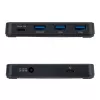 StarTech.com 4-pordiline USB-C ja USB-A jaotur, 5 Gbps, isetoitega, 2-ühes USB-C ja USB-A hostikaabel, 1x USB-C ja 3x USB-A (1x BC 1.2), 36 W toiteadapter kaasas