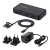 StarTech.com 4-pordiline USB-C ja USB-A jaotur, 5 Gbps, isetoitega, 2-ühes USB-C ja USB-A hostikaabel, 1x USB-C ja 3x USB-A (1x BC 1.2), 36 W toiteadapter kaasas