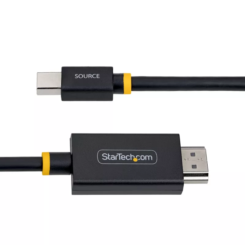 StarTech.com 1m (3ft) Mini DisplayPort–HDMI-adapterkaabel, 4K 60Hz, HBR3/HDCP 2.3/DPCP, MDP–HDMI 2.0, aktiivne videomuundur, Mini DisplayPort lauaarvutist HDMI-kuvarini