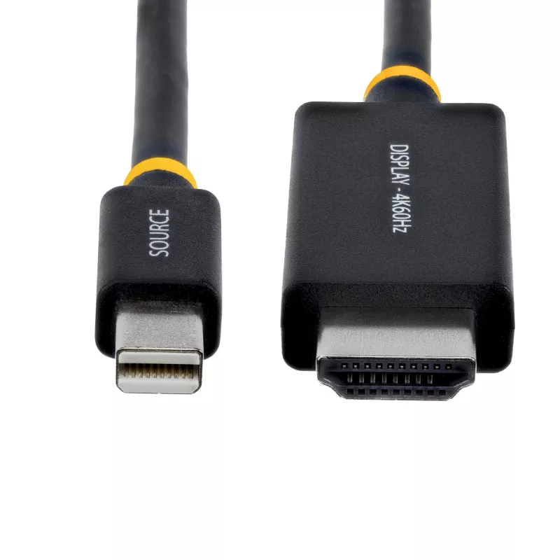 StarTech.com 1m (3ft) Mini DisplayPort–HDMI-adapterkaabel, 4K 60Hz, HBR3/HDCP 2.3/DPCP, MDP–HDMI 2.0, aktiivne videomuundur, Mini DisplayPort lauaarvutist HDMI-kuvarini
