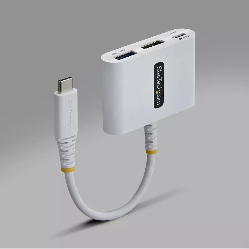 StarTech.com USB-C HDMI-le mitme pordiga adapter 140W PD laadimisega, 4K 60Hz HDMI, USB 5Gbps jaotur, minidokk MacBook / Dell / Thinkpad / HP / iPad / tahvelarvutitele