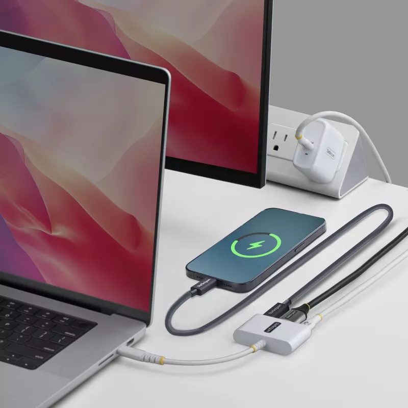 StarTech.com USB-C HDMI-le mitme pordiga adapter 140W PD laadimisega, 4K 60Hz HDMI, USB 5Gbps jaotur, minidokk MacBook / Dell / Thinkpad / HP / iPad / tahvelarvutitele