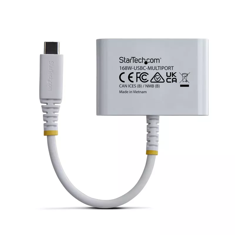 StarTech.com USB-C HDMI-le mitme pordiga adapter 140W PD laadimisega, 4K 60Hz HDMI, USB 5Gbps jaotur, minidokk MacBook / Dell / Thinkpad / HP / iPad / tahvelarvutitele
