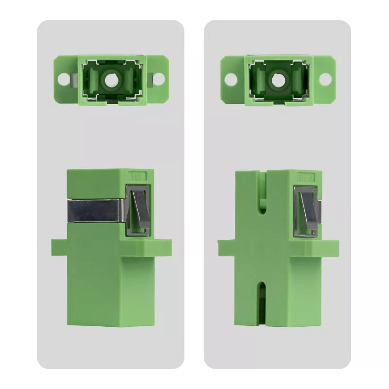 StarTech.com SC-SC-sidur 10 tk komplekt, OS2 ühemoodiline SC fiiberoptiline sidur äärikuga, SC/APC simpleksadapter