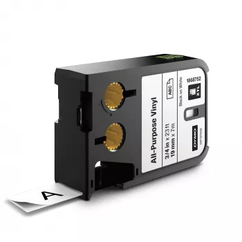 DYMO XTL universaalsed vinüülsildid | 19 mm | Must valgel, Must valgel, Must, Termosiire, Vinüül, Belgia, -40–60 °C