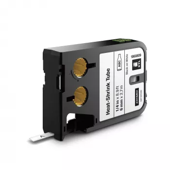 DYMO XTL kahanevad termokahanevad märgistustorud | 6 mm x 2,7 m | must valgel