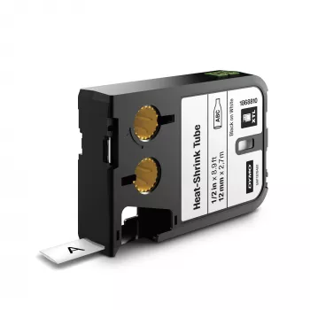 DYMO XTL kahanevad termokahanevad silditorud | 12 mm x 2.7 m | Must valgel