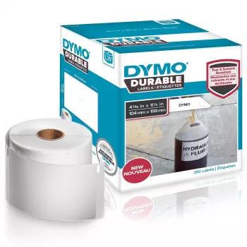DYMO LW Durable Labels - 104 x 159 mm - 1933086, valge, Self-adhesive printer label, Polypropylene (PP), Permanent, Rectangle, -18 - 50 °C
