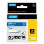 DYMO Rhino tööstuslikud vinüületiketid | 12 mm x 5,5 m | valge trükis sinisel | isekleepuvad | LabelManageri ja Rhino sildivalmistajatele