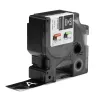 DYMO Rhino tööstuslikud vinüülsildid | 24 mm x 5,5 m | Valge trükk mustal | Isekleepuv | LabelManageri ja Rhino sildivalmistajatele