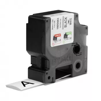 DYMO Rhino tööstuslikud termokahanevad kaablisilditorud | 24 mm x 1,5 m | Must trükk valgel | Isekleepuv | Rhino sildivalmistajatele