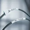 DYMO Rhino Industrial Heat-Shrink kaabel Label Tubes | 9 mm x 1,5 m | Must trükk valgel | Rhino sildivalmistajatele