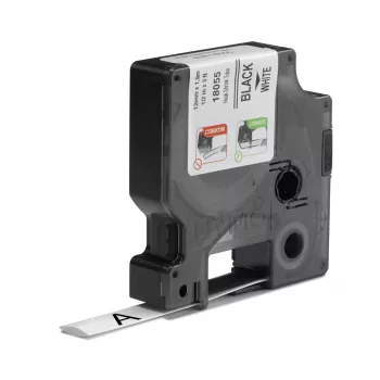 DYMO Rhino Industrial kahanevad kaablisildi torud | 12 mm x 1,5 m | must trükk valgel | Rhino sildimasinatele
