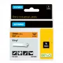 DYMO Rhino tööstuslikud vinüülsildid | 19 mm x 5,5 m | Must trükk oranžil | Isekleepuvad | Rhino ja LabelManager siltide valmistajatele